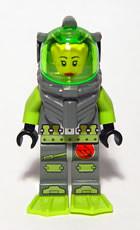 LEGO Minifigure-Atlantis Diver 5 - Samantha Rhodes-Atlantis-ATL008-Creative Brick Builders